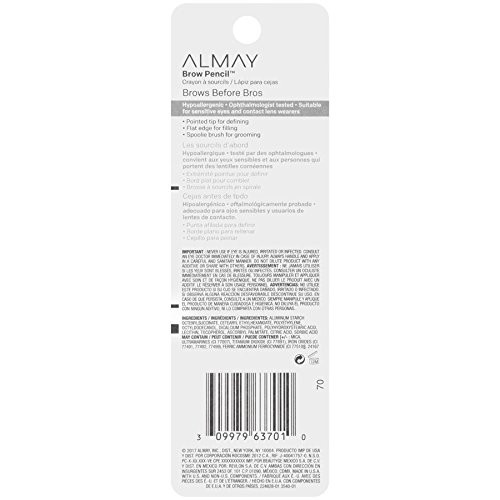 Almay Brow Defining Pencil, Dark Blonde 801, 0.0028-Ounce Packages (Pack of 2)