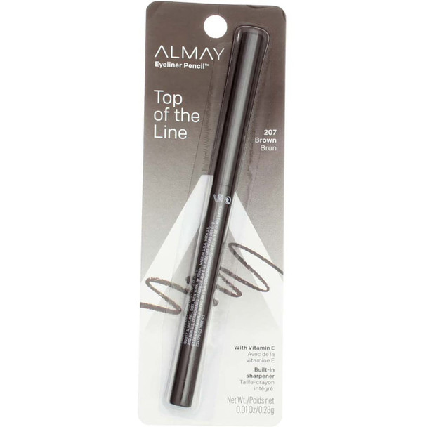 ALMAY Eyeliner Pencil, Brown [207], 0.01 oz ( Pack of 5)