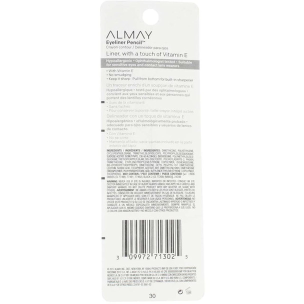 ALMAY Eyeliner Pencil, Brown [207], 0.01 oz ( Pack of 5)