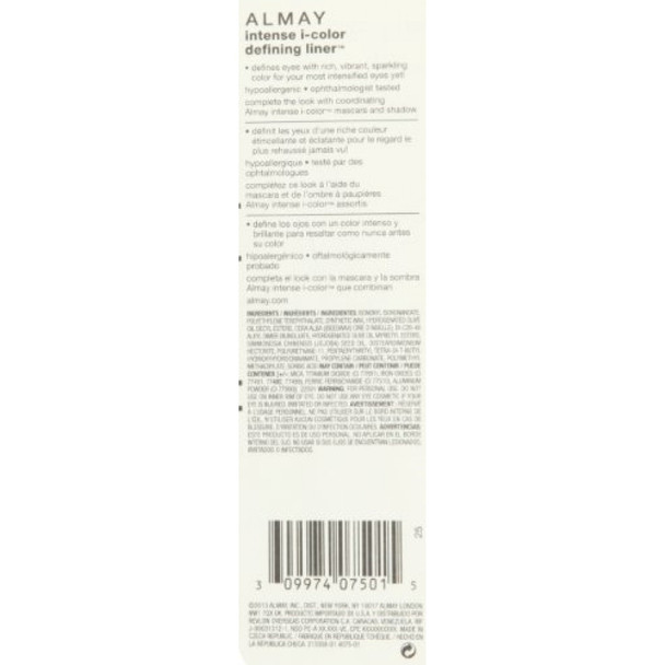 Almay Intense I-Color Defining Liner, For Brown Eyes, Onyx, 0.025 Ounce