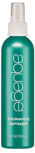 AQUAGE Thickening Spraygel, Firm-Hold Styling Spray with Ultraflex Polymer Technology, Thickens & Strengthens Fine, Thin Hair That Lacks Body & Vitality, 8 Fl Oz