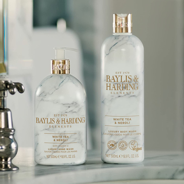 Baylis and Harding Elements White Tea and Neroli, 500ml Hand Wash, Pack of 3 Baylis and Harding Elements White Tea and Neroli, 500ml Hand Wash, Pack of 3