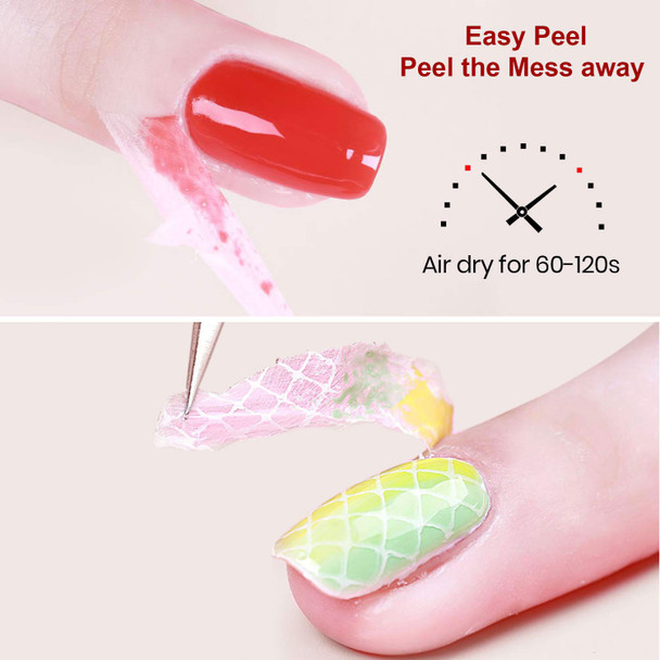Beetles Gel Polish Latex Liquid Nail Simple Peel off Cuticle Guard for Nail Polish Nail Art Liquid Latex Barrier Protector 15ml White-Christmas Gel Polish Manicure Nails Design