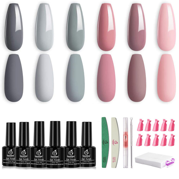 Beetles Bridesmaid Beauty Classic Gel Nail Polish Set with Gel Nail Polish Remover Kit