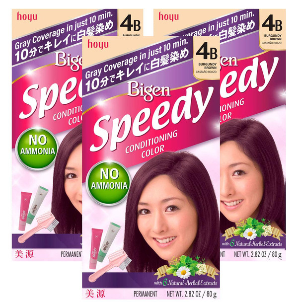 Bigen Speedy Conditioning Color Kit: 4b Burgundy Brown - 3 Pack Bigen Speedy Conditioning Color Kit: 4b Burgundy Brown - 3 Pack
