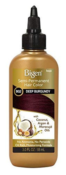 Bigen Semi-Permanent Haircolor #Bg2 Deep Burgundy 3 Ounce (88ml)