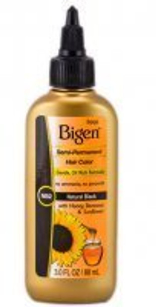 Bigen Semi-Permanent Haircolor #Nb2 Natural Black 3 Ounce (88ml) (3 Pack)