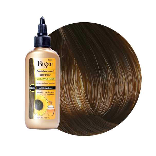 Bigen Semi-Permanent Haircolor #Lb4 Light Brown 3 Ounce (88ml)