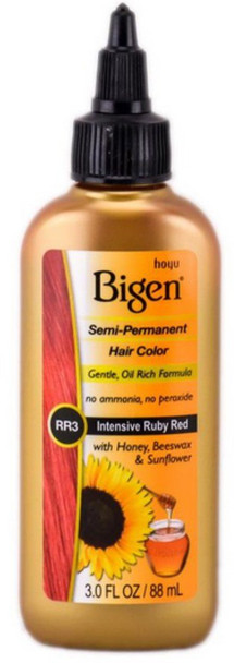 Bigen Semi Permanent Hair Color #RR3 Intense Ruby Red, 3 oz (Pack of 5)