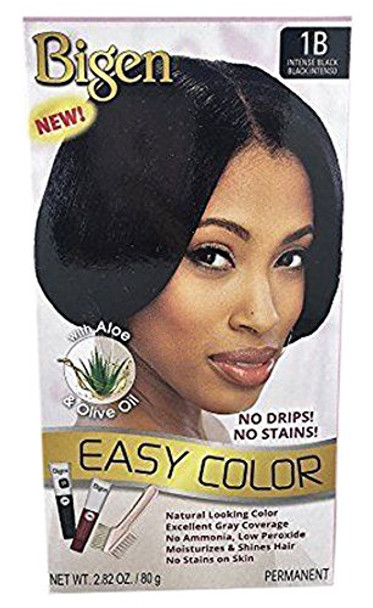 Bigen Easy Color Permanent Hair Dye With Aloe Olive Oil, Intense Black, 2.82 Oz (SG_B0722SMF14_US)