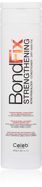 Celeb Luxury BondFix Strengthening, Professional Moisturizing Hair Conditioner, Clear, Tangerine, 6 Fl Oz