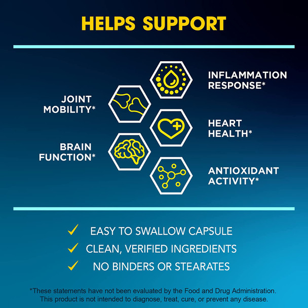 BioEmblem Turmeric Curcumin with Clinically Studied TurmiPure Antarctic Krill Oil Supplement