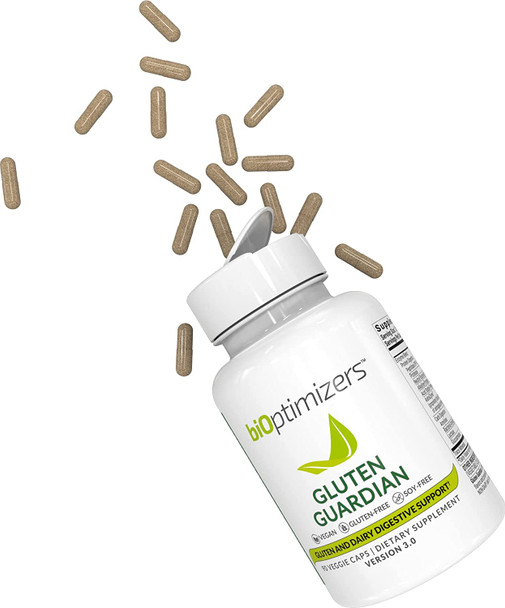Gluten Guardian 3.0 with AstraZyme - Enzyme Supplement for Gluten Digestion - Contains DPP-IV to Digest Wheat, Barley & Other Cereal Grains - Helps Prevent Bloating, Gas, and Indigestion, 90 Capsules