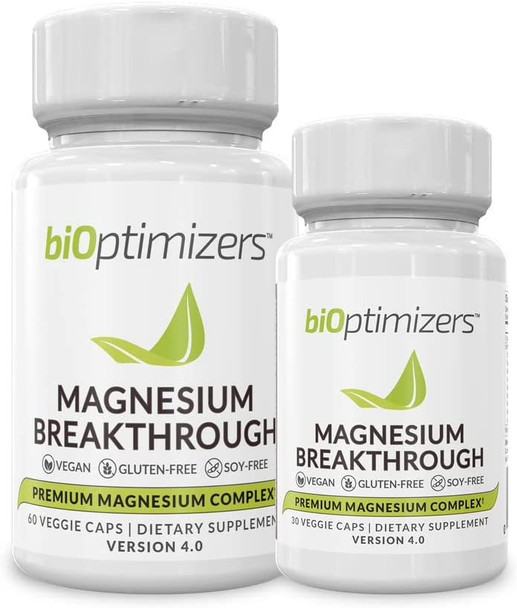 Magnesium Breakthrough Supplement 4.0 - Has 7 Forms of Magnesium Like Bisglycinate, Malate, Citrate, and More - Natural Sleep Aid - Brain Supplement - 90 Capsules