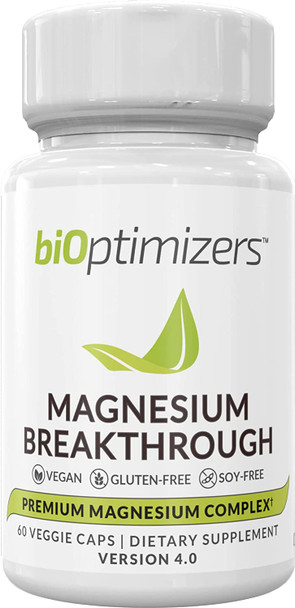 Magnesium Breakthrough Supplement 4.0 - Has 7 Forms of Magnesium Like Bisglycinate, Malate, Citrate, and More - Natural Sleep Aid - Brain Supplement - 90 Capsules