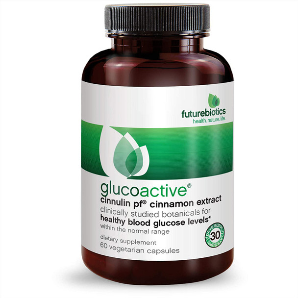 Futurebiotics GlucoActive Cinnamon Extract, 60 Vegetarian Capsules