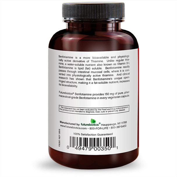 Futurebiotics Benfotiamine 150 mg 120 Vegetarian Capsules