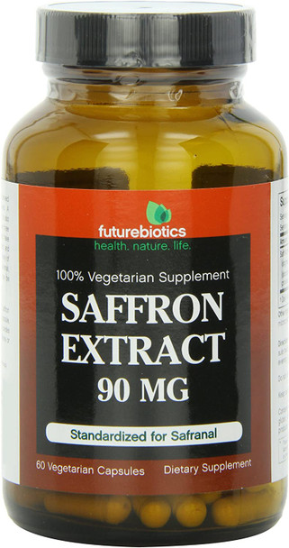 Futurebiotics Vetetarian Capsules, Saffron Extract, 60 Count