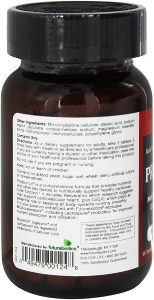 Futurebiotics Pressur-Lo -- 90 Tablets