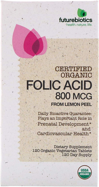 Futurebiotics Folic Acid - 120 Vegetarian Tablets