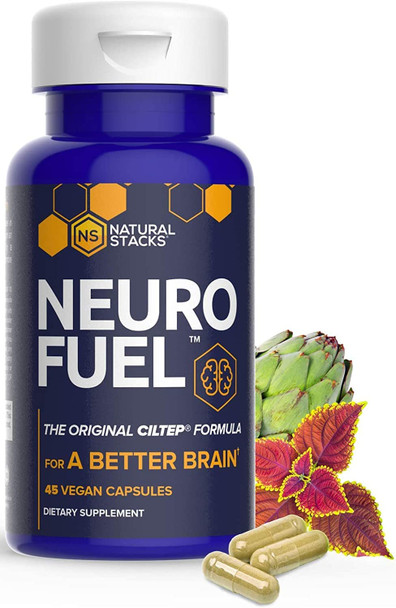 Neurofuel Brain Supplement & Focus Supplement - Improved Focus, Memory & Motivation - Ciltep Nootropics Brain Support Supplement Focus Pills & Energy Supplement (45Ct) By Natural Stacks