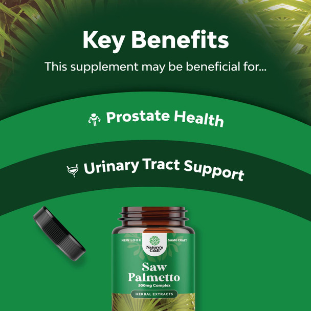 Pure Saw Palmetto Extract Capsules - Enhanced Hair Growth Supplement with Saw Palmetto for Women and Men - Saw Palmetto Capsules with Hair Vitamins for Faster Hair Growth for Men and Women