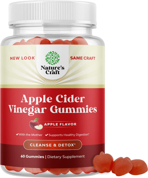 ACV Apple Cider Vinegar Gummies - Superfood Infused ACV Gummies Vitamins for Adults for Detox Cleanse Immune Support Digestion and Glowing Skin - Delicious Daily Energy Gummies with Vitamin B Complex