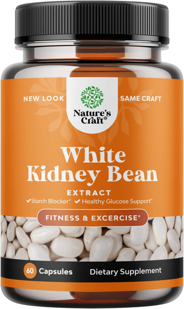 Pure White Kidney Bean Extract - AMPK Activator Pre Workout for Men and Women Natural Energy Supplement - Daily Fiber Supplement for Digestive Health and Energy Boost with Molybdenum and Amino Acids