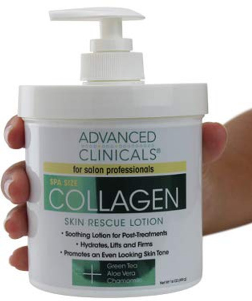 Advanced Clinicals Retinol Cream and Collagen Cream Skin Care set. Value anti-aging set for wrinkles, fine lines, firming skin. 16oz Spa size are great for face cream and body moisturizer.