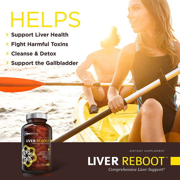 Liver Detox Supplement, Liver Cleanse Support | Milk Thistle Extract, Globe Artichoke, Dandelion Root | 60 Vegan Capsules