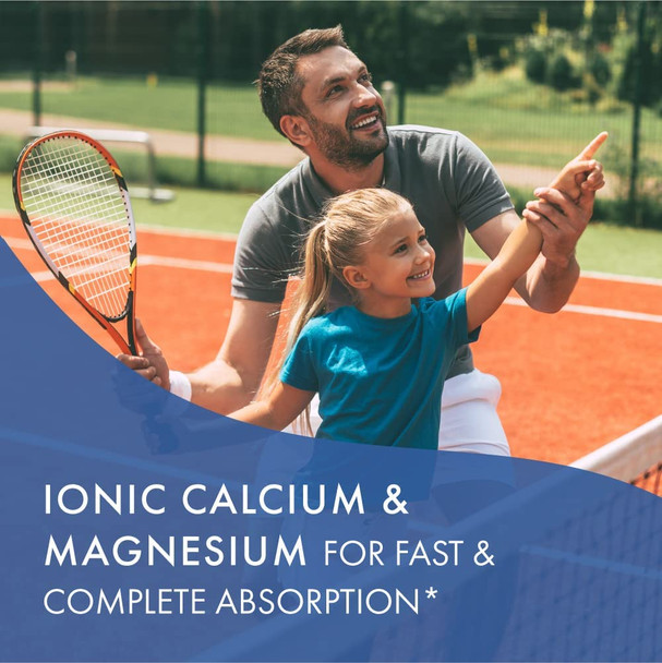 Ionic Fizz Super D-K Calcium Plus by Pure Essence - with Extra Magnesium, Vitamin D3, Vitamin K2 for Strong Bones and Stress Support - Mixed Berry - 7.41oz