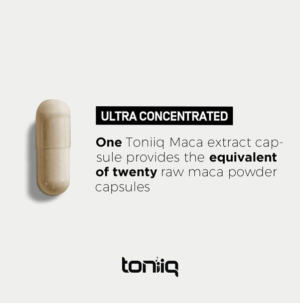 10,000mg 20x Concentrated Extract - Single Origin Wildcrafted Maca Root Capsules - Ultra High Strength - Highly Purified Peruvian Maca Root Powder - Gelatinized Black, Red and Yellow Complex