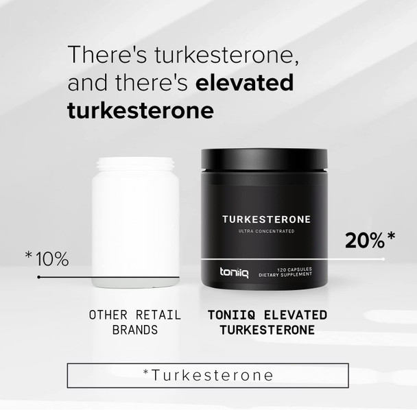 600mg Ultra High Strength Turkesterone - 20% Turkesterone - Highly Bioavailable Turkesterone Supplement - 120 Vegetarian Capsules