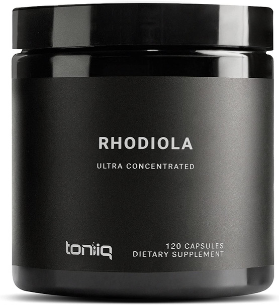 Triple-Strength 600mg Rhodiola Rosea - 120 Capsules - 5% Salidroside Concentrated Extract - Highly Purified and Highly Bioavailable