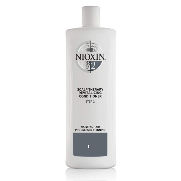 Nioxin Scalp Therapy Conditioner Liter, System 1-6 with Peppermint Oil for Fine/Natural and Color/Chemically-Treated Hair with Thinning, 33.8 oz.