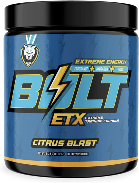 6AM Run Bolt Pre Workout Powder for Instant Energy Boost for Cardio and Extreme Training Citrus Blast