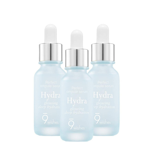 9wishes Skin Hydration Ampoule Serum 3PackMoisturizing Ampule for face 3 Hydra Value Pack