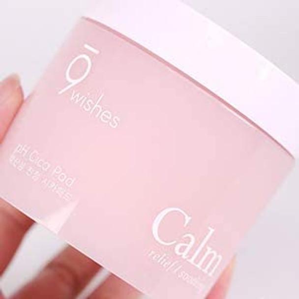 9 wishes Calm pH CICA Toner Pads 70 Counts 14oz  Soothing Toner Pads 88 Centella Asiatica Extract Calms Sensitive Skin  After Sun Care Sunburn Sunburn Relief for Face
