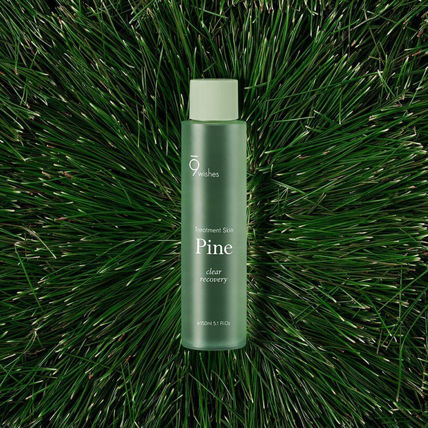 9wishes Pine Treatment Skin Toner 5.1 Fl.Oz e150ml Tighten Pore Care Facial Toner  Pine Needle Extract  Clean Pore Acne Toner