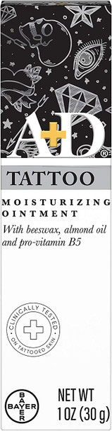 AD Tattoo Moisturizing Ointment Clinically Tested Hypoallergenic 1 Ounce Tube