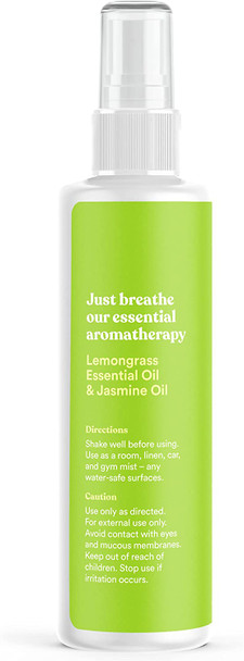 ASUTRA Lemongrass  Jasmine Essential Oil Blend MultiUse Aromatherapy Spray 4 fl oz  for Face Body Rooms Linens  Car Fabric and Bathroom Freshener  Promotes Calm  Positive Feelings  Filters Out Negative Energy