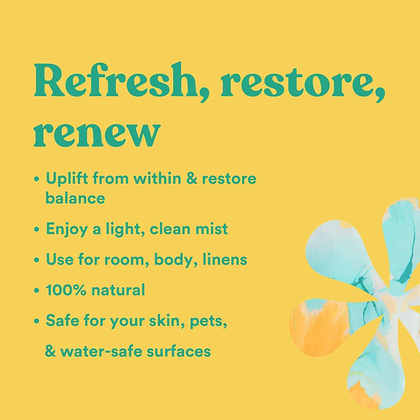 ASUTRA Tea Tree  Juniper Essential Oil Blend MultiUse Aromatherapy Spray 4 fl oz  for Face Body Rooms  Linens  Car Fabric and Bathroom Freshener  Refresh  Rejuvenate Skin