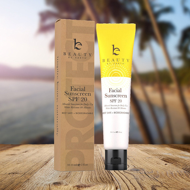 Face Sunscreen SPF 20  Mineral Sunscreen Face Reef Friendly Sunscreen With Natural  Organic Ingredients Biodegradable Sunscreen Zinc Oxide Sunscreen for Daily Use Facial Sunscreen Travel Size