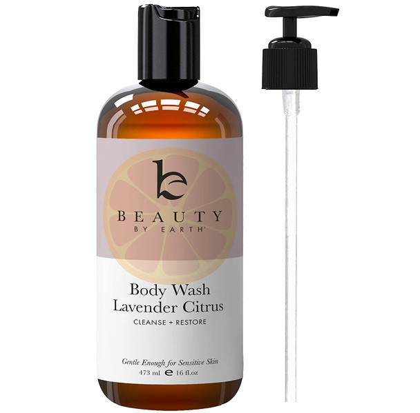 Lavender Citrus Body Wash  Made with Organic Ingredients Body Wash Sensitive Skin All Natural Body Wash Shower Gel For Women Womens Body Wash Pump Sensitive Skin Body Wash For Men Women  Kids 1