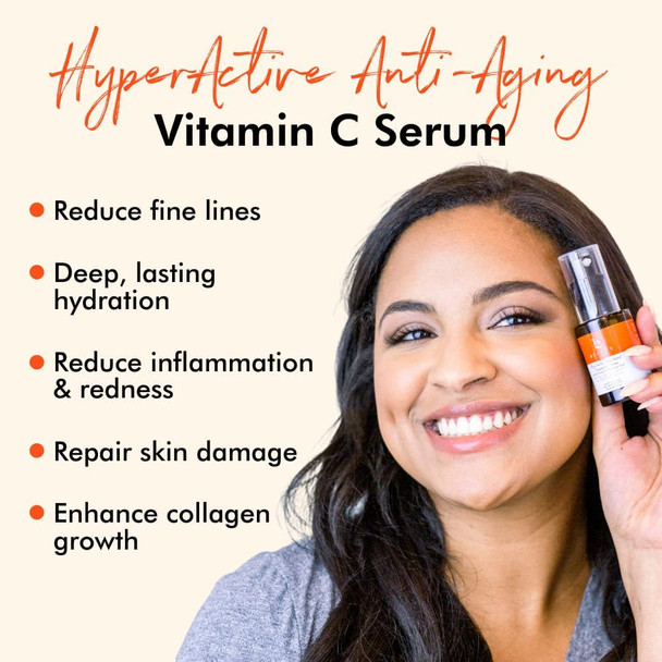 Vitamin C Serum for Face with Hyaluronic Acid  Vitamin C Face Serum for Women  Men Anti Aging Serum Vitamin C and Hyaluronic Acid Brightening Serum Facial Serum  Skin Serum Vit C Serum for Face