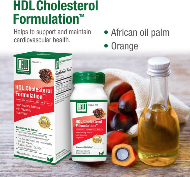 Bell HDL Cholesterol Formulation  Cholesterol Health Supplement  Property Blend to Maintain and Support Your Cardiovascular Health for Women and MenSold Directly by The Manufacturer