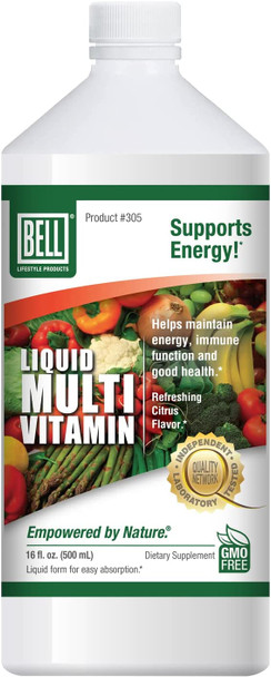 Bell Liquid Multivitamins For Women And Men Easy Absorption Proprietary Blend With Important Vitamins And Herbal Extract Sold Directly By The Manufacturer