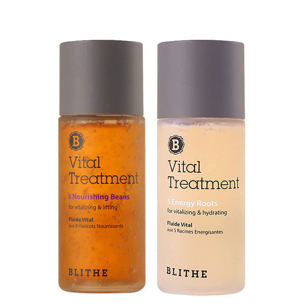 Blithe Vital Treatment 8 Nourishing Beans  5 Energy Roots Travel Size  Korean Essence Toner with Soybean and Red Mung Bean for Firming Wrinkles  Burdock Root for Hydrating Dry Skin