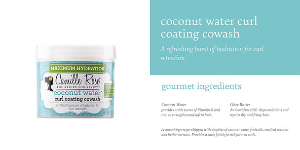 Camille Rose Coconut Water Curl Coating Cowash 12 fl oz