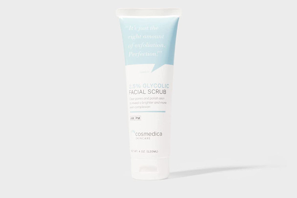 Glycolic Acid 2.5 Facial Scrub Resurfacing Exfoliatiing Face Wash to Remove Dull Aging Cells and Impurities  Reveal a Youthful Refreshed Complexion with Active 2.5 Glycolic Acid Formulation 4oz